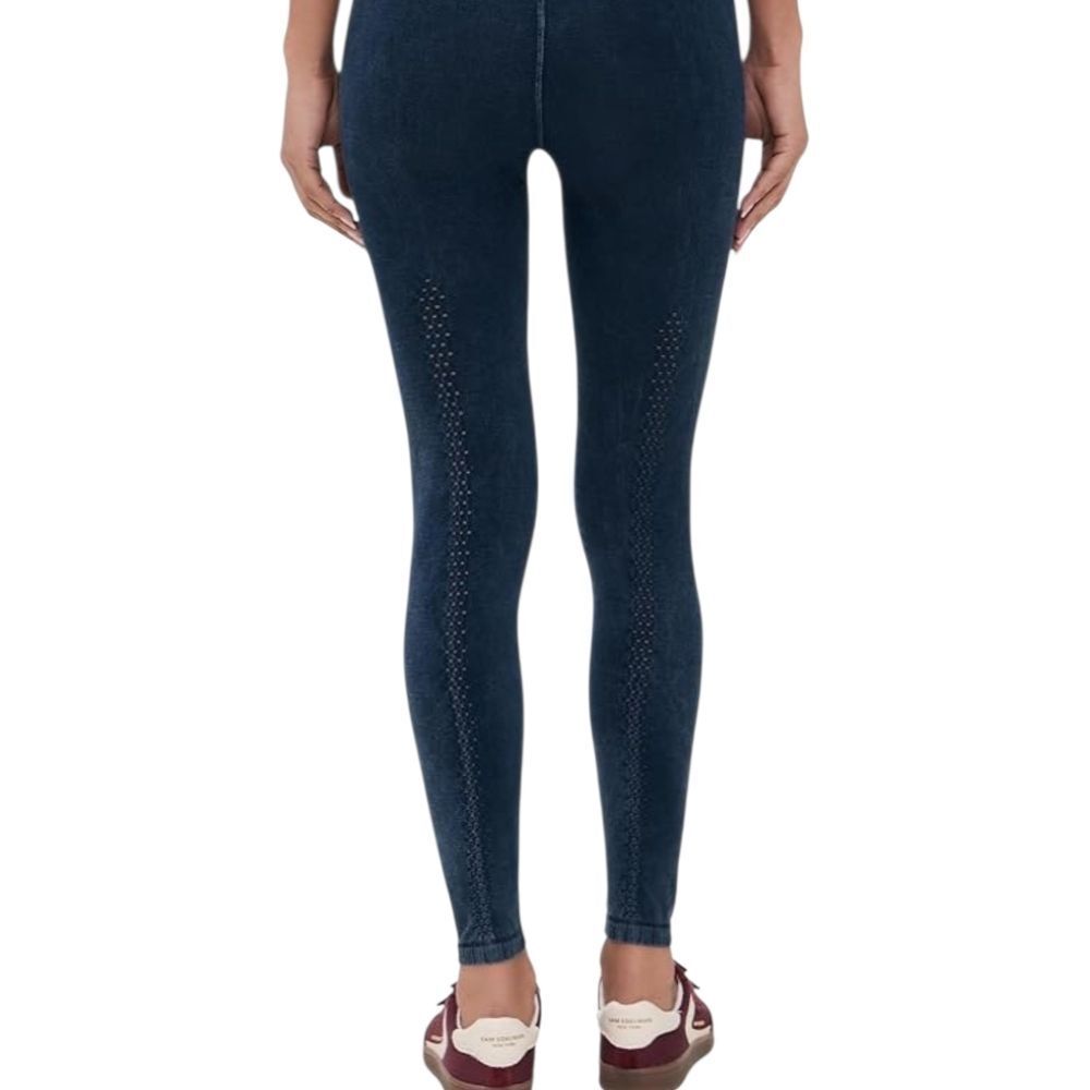 Free People Womens Good Karma 7/8 Length Leggings In Blue Acid Wash, Xs/s - Picture 2 of 8